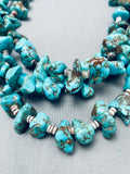 One Of The Best Old Kingman Turquoise Nugget Heishi Necklace Old-Nativo Arts
