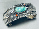 Tommy Willeto Vintage Native American Navajo Nturquoise Sterling Silver Bracelet-Nativo Arts