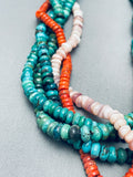 One Of The Most Unique Ever Vintage Santo Domingo Turquoise Necklace-Nativo Arts