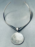 One Of The Best Vintage Native American Hopi Channel Sterling Silver Necklace-Nativo Arts