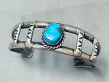 Handmade By Native American Navajo Artist Nan Yazzie Bisbee Turquoise Sterling Silver Bracelet-Nativo Arts