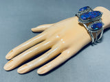 Gorgeous!! Vintage Native American Navajo Purple Mohave Sterling Silver Bracelet-Nativo Arts