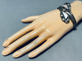 Important Lee Famous Famous Vintage Native American Navajo Sterling Silver Bracelet-Nativo Arts