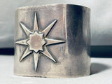 Northstar Vintage Hand Wrought Sterling Silver Wide Bracelet Cuff-Nativo Arts