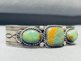 Unique Vintage Native American Navajo Royston Turquoise Sterling Silver Bracelet-Nativo Arts