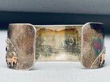 Rich Reeves Vintage Native American Navajo Sterling Silver Hogan Bracelet-Nativo Arts