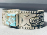 Snake &animal Vintage Native American Navajo Spiderweb Turquoise Sterling Silver Bracelet-Nativo Arts