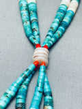 High Quality Vintage Native American Navajo Graduating Turquoise Jacla Necklace Old-Nativo Arts