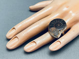 One Of The Most Unique Vintage Southwest Twirl Shell Sterling Silver Ring-Nativo Arts