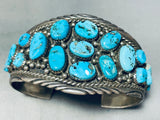 Wow The Crowd! Vintage Native American Navajo Turquoise Sterling Silver Bracelet-Nativo Arts