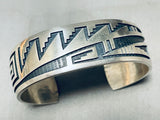 Important Artist Vintage Native American Hopi Steve Sockyma Sterling Silver Bracelet-Nativo Arts