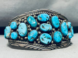 Wow The Crowd! Vintage Native American Navajo Turquoise Sterling Silver Bracelet-Nativo Arts