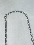 Rare Vintage Native American Navajo Sterling Silver Squash Blossom Necklace-Nativo Arts