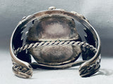 Huge Museum Quality Vintage Native American Navajo Morenci Turquoise Sterling Silver Bracelet