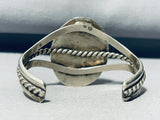 Seashell Agate Vintage Native American Navajo Sterling Silver Bracelet Cuff Old-Nativo Arts