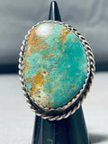 Gargantuan Viintage Native American Navajo Royston Turquoise Sterling Silver Ring-Nativo Arts