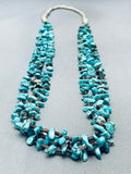 Amazing Vintage Santo Domingo Turquoise Chunk Heishi Squaw Necklace-Nativo Arts