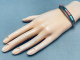Yazzie Vintage Native American Navajo 6.5 Inch Wrist Sterling Silver Bracelet-Nativo Arts