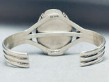 Rare Vintage Native American Navajo Lapis Sterling Silver Bracelet Cuff-Nativo Arts