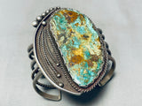 One Of The Finest Vintage Native American Navajo Royston Turquoise Sterling Silver Bracelet-Nativo Arts