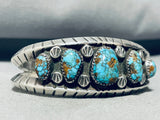 Eunice Cla Vintage Native American Navajo Turquoise Sterling Silver Bracelet-Nativo Arts