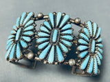 Authentic Vintage Native American Navajo Tears Of Joy Turquoise Sterling Silver Bracelet-Nativo Arts