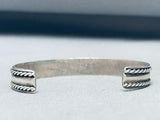 Yazzie Vintage Native American Navajo 6.5 Inch Wrist Sterling Silver Bracelet-Nativo Arts