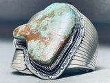 Monumental Vintage Native American Navajo Royston Turquoise Sterling Silver Bracelet-Nativo Arts