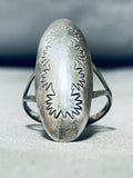 Highly Detailed Vintage Native American Navajo Sterling Silver Ring-Nativo Arts