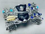 Pottery Lovevintage Sterling Silver Turquoise Lapis Bracelet Cuff-Nativo Arts