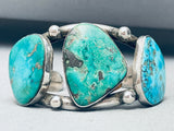 Authentic Vintage Native American Navajo Turquoise Sterling Silver Bracelet-Nativo Arts