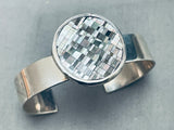 Important Vintage Native American Zuni Colin Coonsis Master Inlay Sterling Silver Bracelet-Nativo Arts