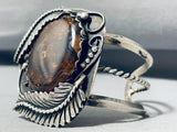 One Of The Best Ever Fire Agate Vintage Native American Navajo Sterling Silver Bracelet-Nativo Arts