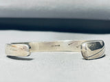 Important Vintage Native American Navajo Jim King Jr Sterling Silver 14k Gold Bracelet-Nativo Arts
