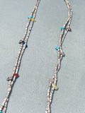 Vintage Native American Santo Domingo Heishi Turquoise Sterling Silver Necklace-Nativo Arts