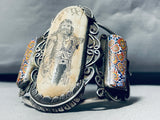 The Best Vintage Native American Navajo Hand Carved Sterling Silver Bracelet-Nativo Arts