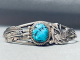 Native American Sleeping Beauty Turquoise Sterling Silver Bracelet-Nativo Arts