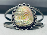 Treehump Rings Vintage Native American Navajo Sterling Silver Shell Bracelet Old-Nativo Arts