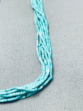 Gorgeous And Intricate Vintage Native American Navajo Turquoise Heishi Sterling Silver Necklace-Nativo Arts