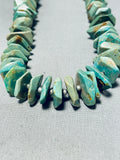 100+ Gram Vintage Native American Navajo Royston Turquoise Sterling Silver Necklace-Nativo Arts