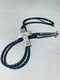 John Family Vintage Native American Navajo Christ Sterling Silver Bolo Tie-Nativo Arts