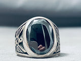 Native American Heavy Vintage Southwest Sterling Silver Bird Ring-Nativo Arts