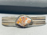Stunning Vintage Native American Navajo Jasper Sterling Silver Bracelet-Nativo Arts