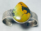 Native American Breathtaking Vintage Frogskin Turquoise Sterling Silver Bracelet-Nativo Arts