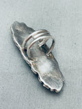 One Of The Best Nugget Turquoise Vintage Native American Navajo Sterling Silver Ring-Nativo Arts