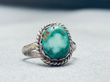 Early Deposit Turquoise!! Vintage Native American Navajo Royston Sterling Silver Ring-Nativo Arts
