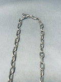 Desert Scene Jasper!! Vintage Native American Navajo Sterling Silver Necklace-Nativo Arts