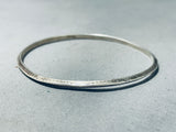 Wonderful Vintage Native American Navajo Sterling Silver Bangle Bracelet-Nativo Arts