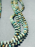 One Of The Best Native American Navajo Green Turquoise Sterling Silver Necklace-Nativo Arts