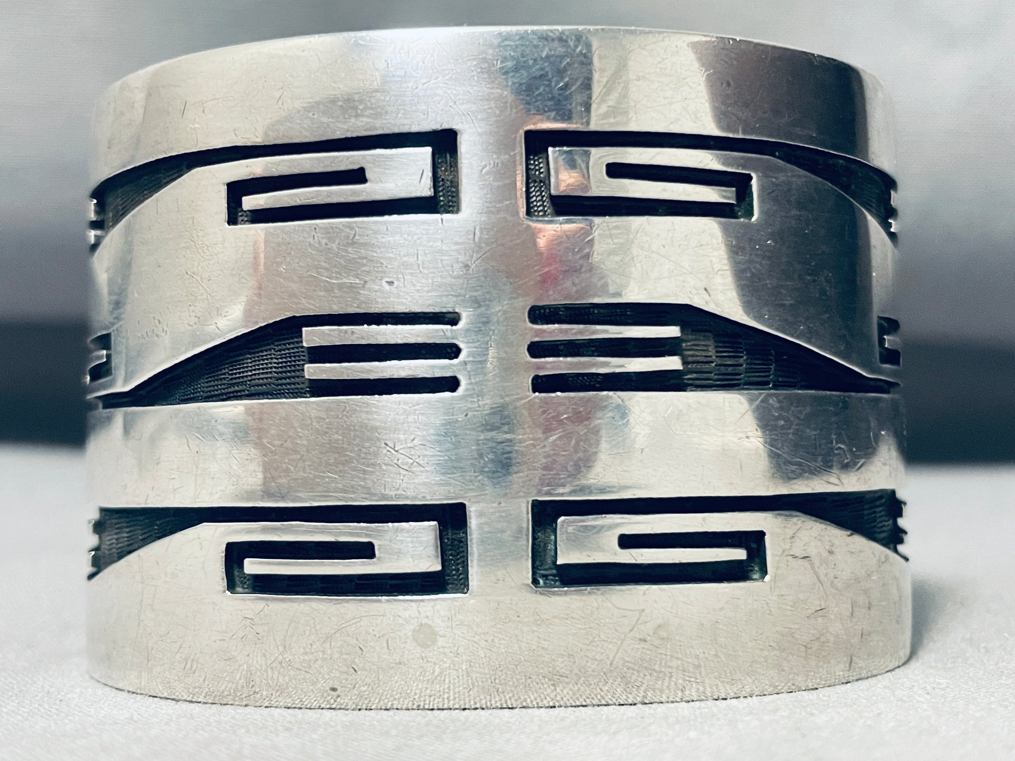 Important Vintage Native American Hopi Marc Coochwykvia Sterling 